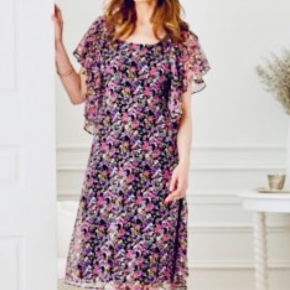 Tiana B. Chiffon Dress + Jacket - Picture 9 of 11